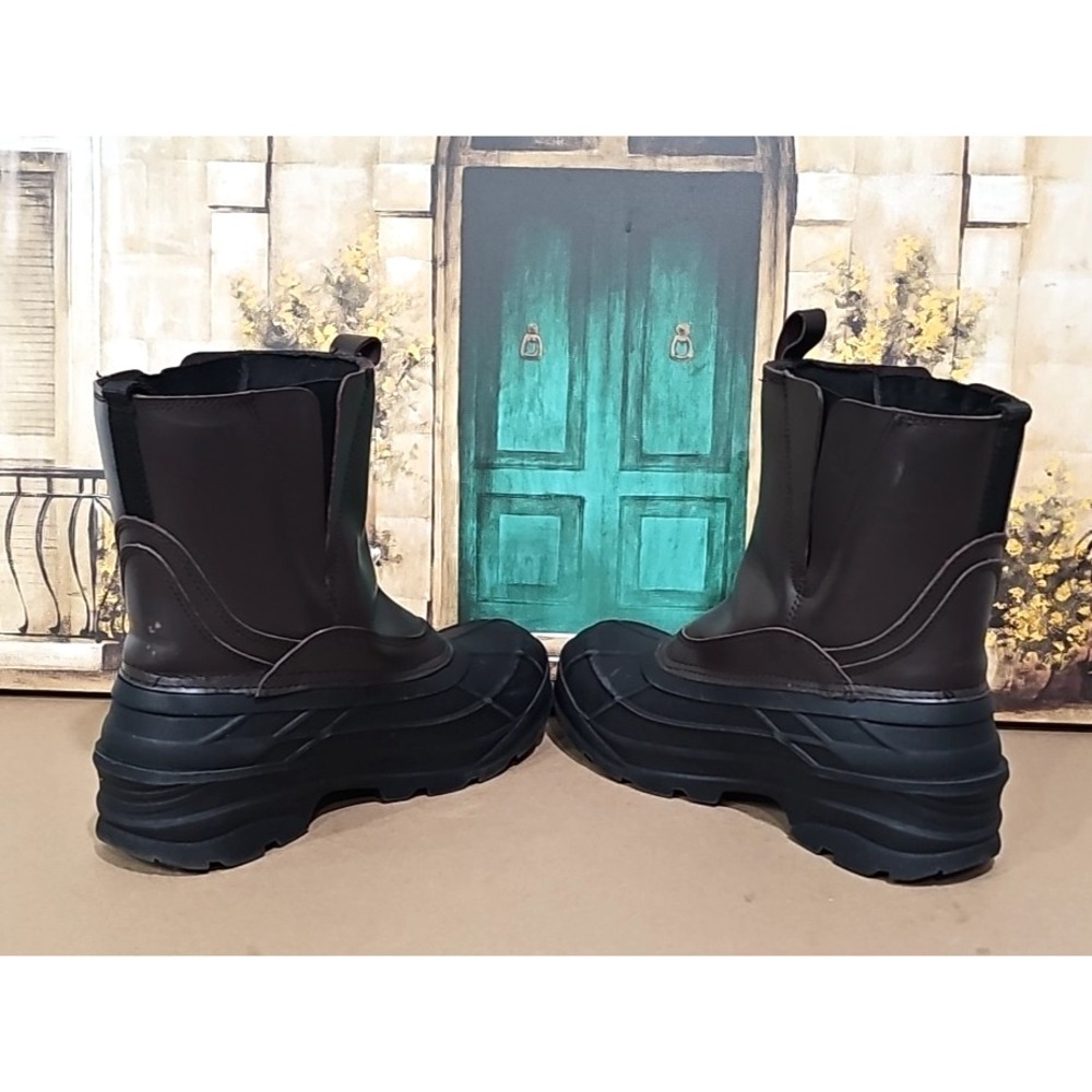 Kamik Dawson Boots Size 13 Gaucho Brown Leather Men's Thinsulate Waterproof - Picture 6 of 10